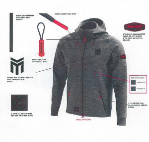 Mikina MAXXIS Performance Hoodie Gray L