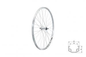 Zapleten koleso predn KLS EVENT F, 28", silver