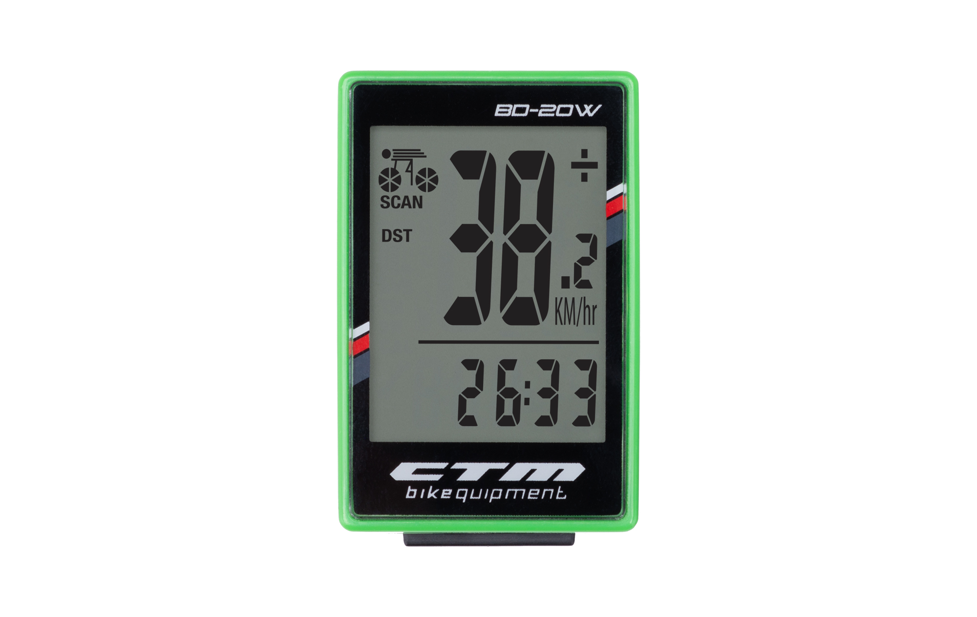CTM Cyklopočítač CTM, BD-20W, zelený