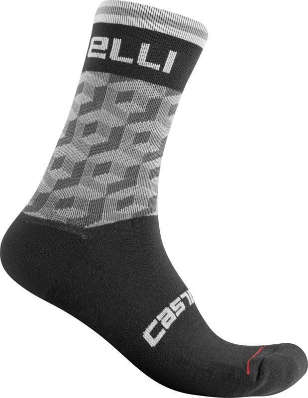 Dámske teplé cyklistické ponožky Castelli 20570 CUBI W 15 010 čierna šedá SM