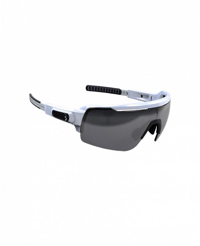 Športové okuliare s polykarbonátovými sklami, BBB BSG-61 COMMANDER, lesklá biela