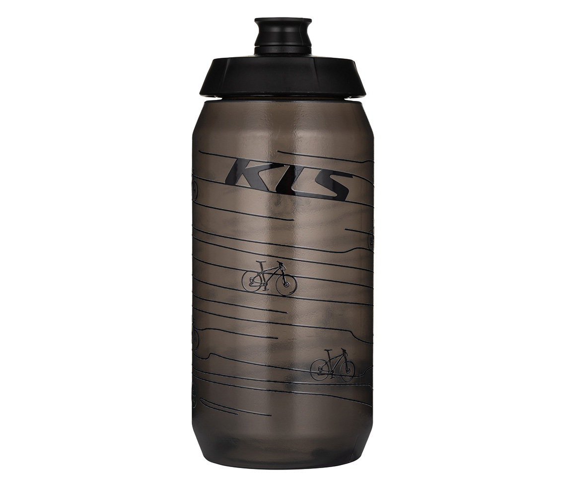 Fľaša KLS KOLIBRI Transparent Black 550ml