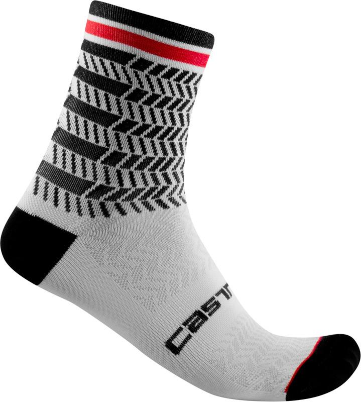cyklistické ponožky Castelli 21031 AVANTI 12 101 čierna biela LX