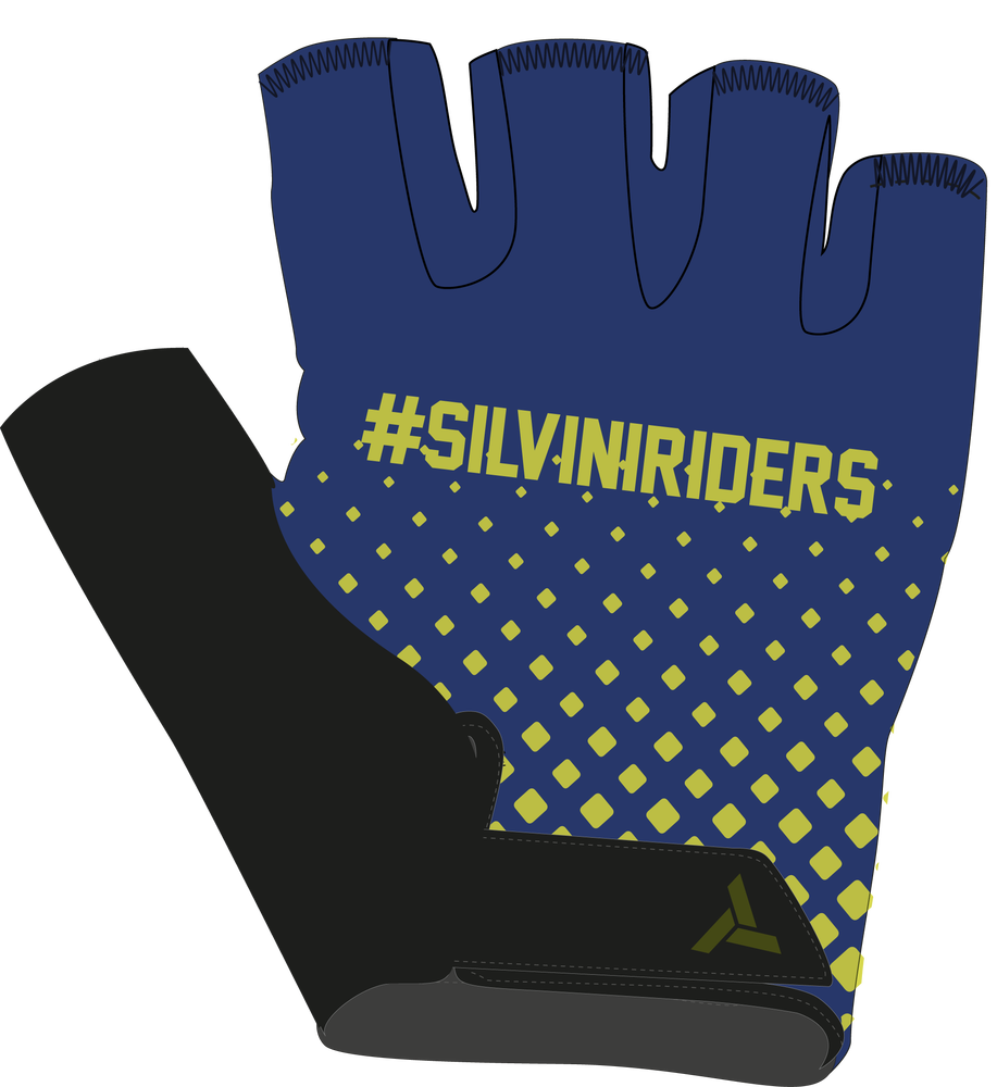 Silvini Detské cyklistické rukavice Gaioni CA2433 blue/neon 15-16