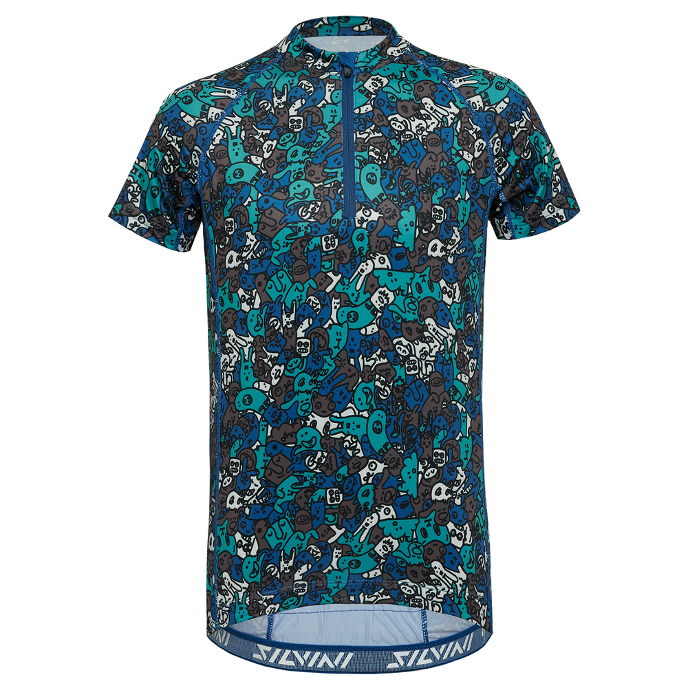 Silvini detský cyklo dres Scrivia CD1434 blue/yellow 146-152