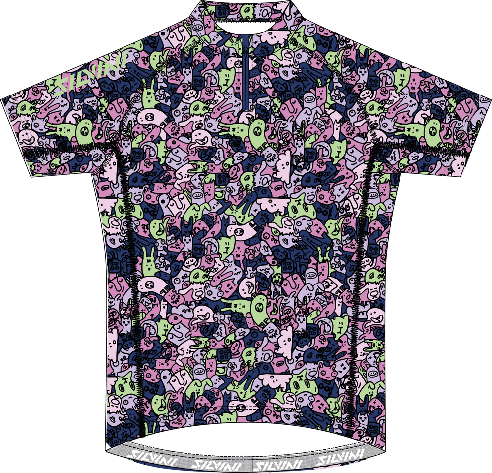 Silvini detský cyklo dres Scrivia CD1434 blush/green 134-140