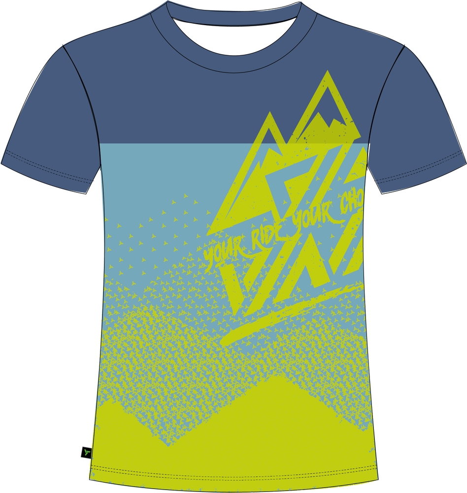 Silvini detský enduro dres Denni CD2283 neon/blue 122-128