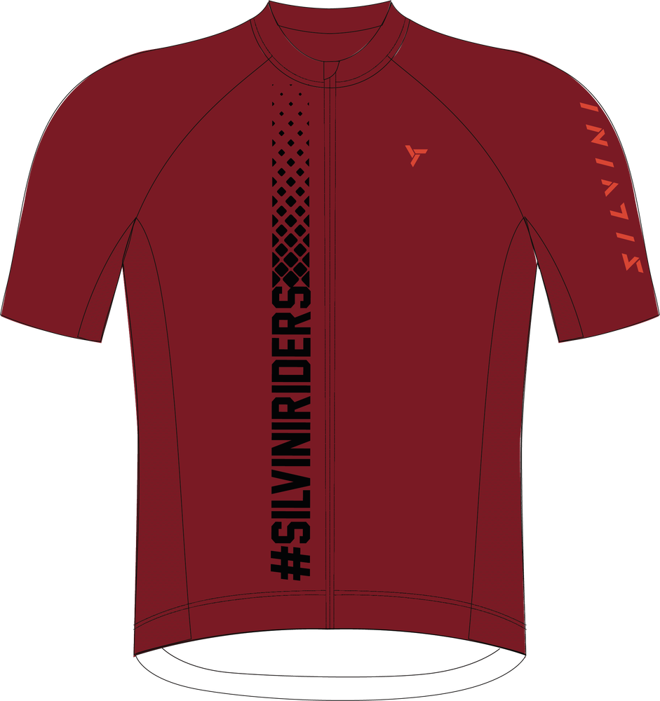 Silvini pánsky cyklistický dres Mazzano MD2424 merlot/rose S