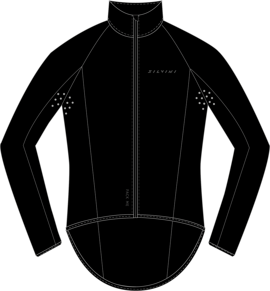 Silvini pánska vetru vzdorná bunda Montilio MJ1601 black XL