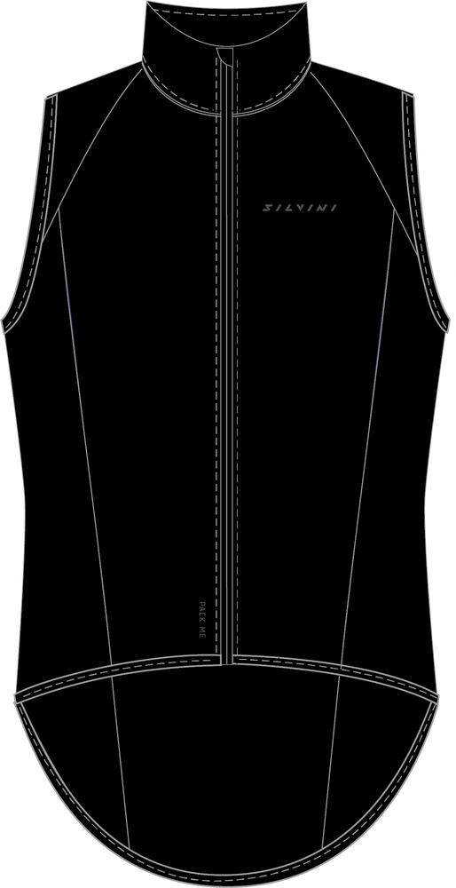 Silvini pánska cyklo vesta Tenno MJ1602 black M