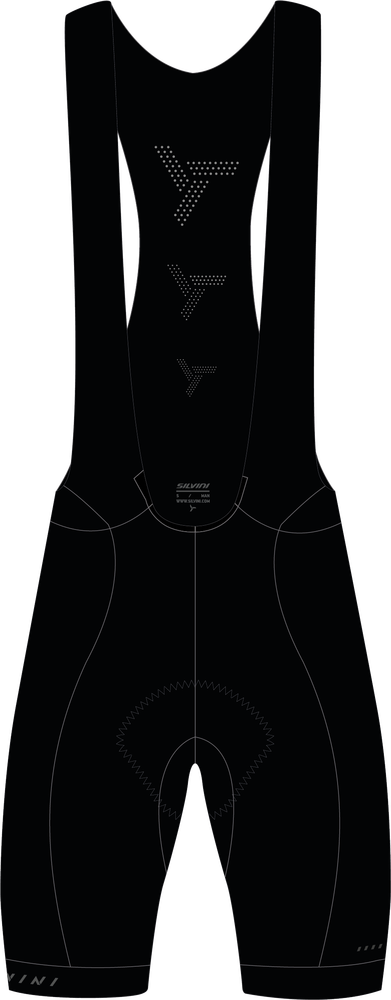 Silvini pánske cyklo nohavice Gavia MP1605 black XL