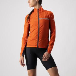 Dmska bunda Castelli 21529 SQUADRA STRETCH 656 erveno oranov -S