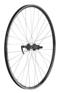 Koleso DEMA Standard 26" MTB ierne+GBS zadn kazetov s rchloupnaom