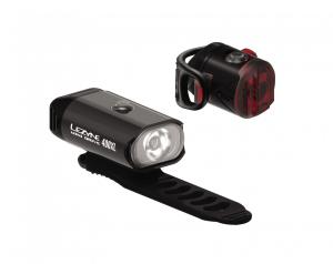 LEZYNE Set svetiel MINI Drive 400XL a Femto USB ierne, 400 Lumenov