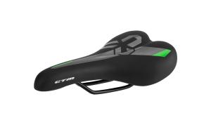 Sedlo CTM Twister, ierna/zelen