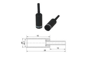 BOT060BJ koncovka bowdenu s ochranou, Al, 5mm, �ierna