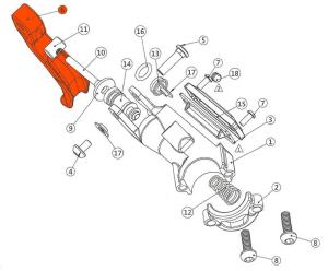 Extend brzdov� p�ka �ierna (hydr.brzda )