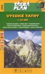 Turistick mapa Tatraplan 2502 Vysok Tatry 1:25 000 - slov.
