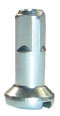 Nipel hlinkov 2x12mm, strieborn