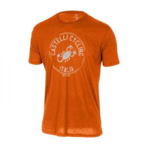 Pánske tričko s krátkym rukávom, Castelli 16065 ARMANDO, 093 oranžová, XXL