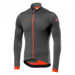 Pnsky cyklistick dres dlh rukv Castelli 17511 FONDO 334 tm.ed oranov 3XL