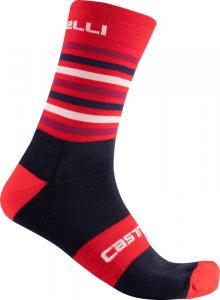 Zimné cyklistické ponožky Castelli 17560 GREGGE 15 023 červená SM