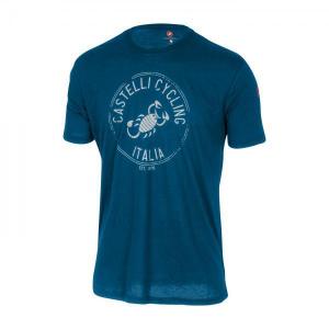 Pánske tričko s krátkym rukávom, Castelli 16065 ARMANDO, 070 – tm.oceľová modrá, 3XL