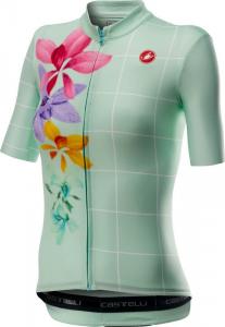 Dmsky cyklo dres s krtkym rukvom, Castelli 20074 FIORITA, 468  svetl tyrkysov, XL