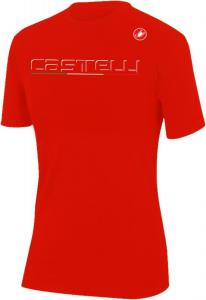Pánske tričko z krátkym rukávom, Castelli 18127 CLASSIC, 023 - červená, XL