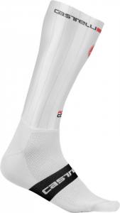 Pánske vysoké aero ponožky, Castelli 19032 FAST FEET, 001 – biela, S/M