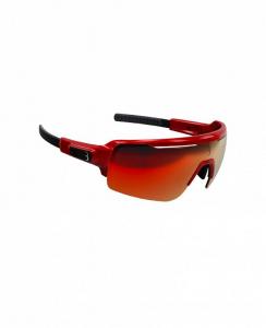 Športové okuliare s polykarbonátovými sklami, BBB BSG-61 COMMANDER, lesklá kovová červená