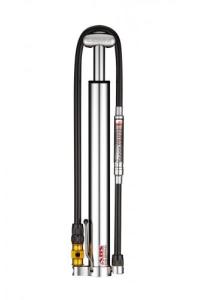 LEZYNE Pumpa Micro Floor Drive HVG s tlakomerom strieborn leskl, manometer
