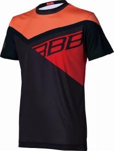 Dres pnsky MTB, BBB BBW-315 GRAVITY, ierna/oranov/erven XL