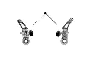 Brzdov� �e�uste Cantilever, duralov�, strieborn�, sada