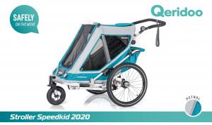 QERIDOO Vozík Speedkid1 - Petrol Blue 2021 MODEL 2021