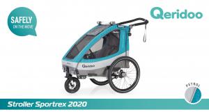 QERIDOO Vozík Sportrex2 - Petrol Blue 2021 UNI