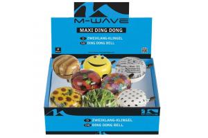 Zvonček DING-DONG, farebné oceľové, 80mm,