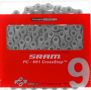 Reťaz SRAM PC 991 Cross Step 114 článkov PowerLink Gold 9-rýchlostná