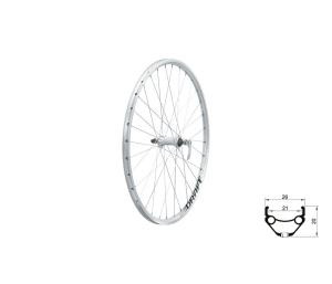 Zapleten� koleso predn� KLS DRAFT F, 26", silver