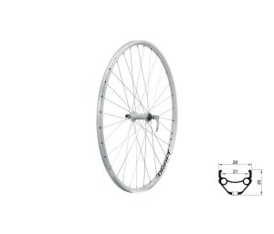 Zapleten koleso predn KLS DRAFT F, 28/29", silver