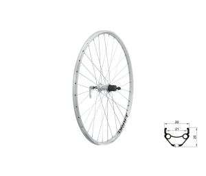 Zapleten koleso zadn KLS DRAFT R, 28/29", silver