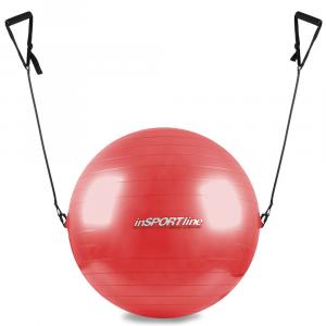 Gymnastick lopta s chytkami 65cm erven