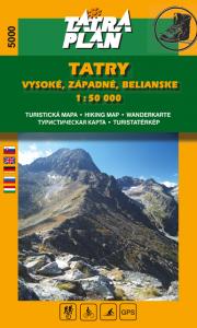 Turistická mapa Tatraplan 5000 Tatry VZB 1:50 000 - slov.