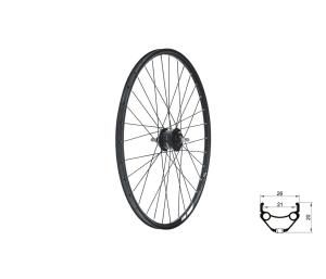 Zapleten� koleso predn� KLS DRAFT Dynamo DSC, 27,5", black
