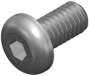 S_1182_R00 - Screw_ISO 7380_M4x8 black