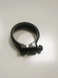 Seat Clamp SC-A 39.0 UPPER CHAMPER, black w/screw and spacer, black