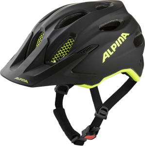 ALPINA Cyklistick prilba Carapax JR Flash ierna-neon lt mat