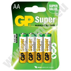 B1321 - GP alkalická batéria SUPER AA (LR6) 4BL