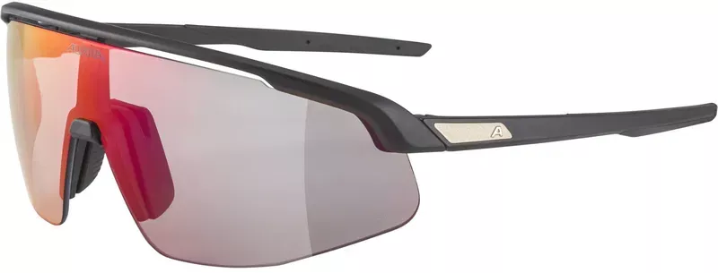 Alpina fotochromatick okuliare TURBO PRO black matt QV rainbow