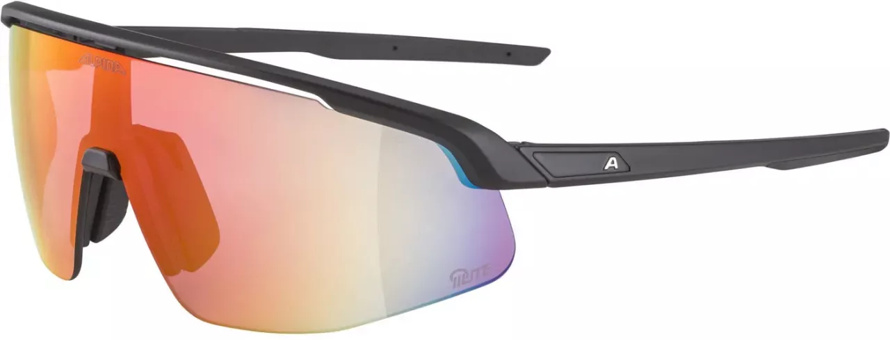 ALPINA Okuliare TURBO PRO black matt Q-LITE red
